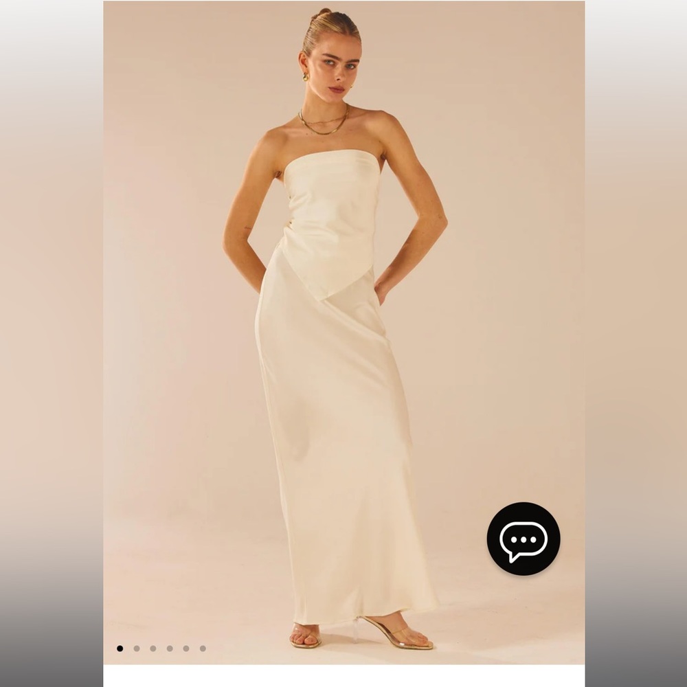 Satin maxi skirt